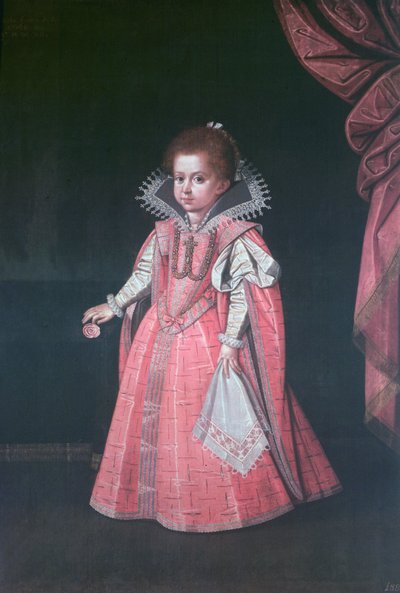 Archiduquesa María Ana (1610-65) de niña, hija del Emperador del Sacro Imperio Romano Germánico Fernando II (1578-1637) de Austrian School